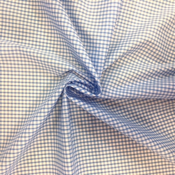 1/8'' Polycotton Gingham SKY BLUE